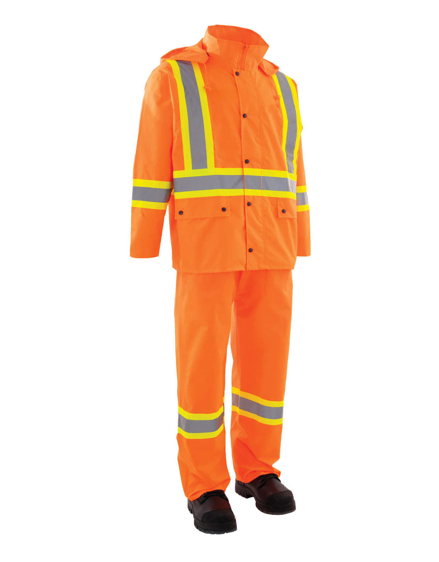 3 Piece Rain Suit Orange - M